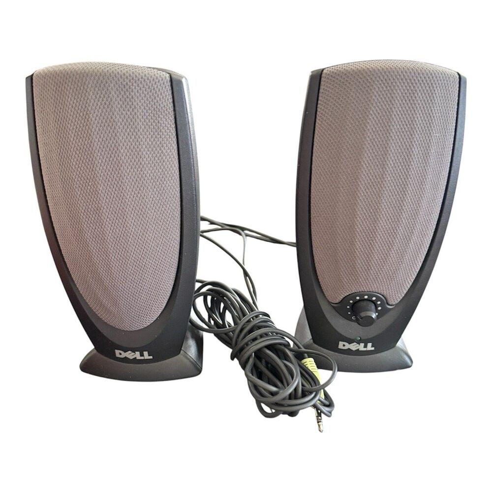 Dell A215 Multimedia 2 Computer Speakers With Power Cord Black